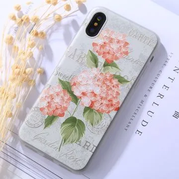 Skal - iPhone X/XS - TPU Hortensia