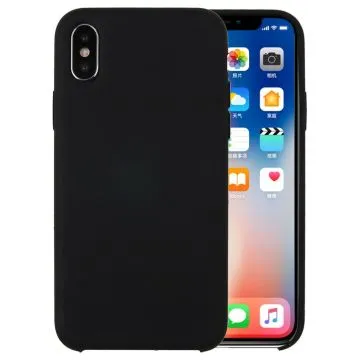 Skal iPhone X / XS silikon + vattenskyddande Svart