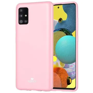 Skal  Samsung Galaxy A51 Silikonskal Rosa