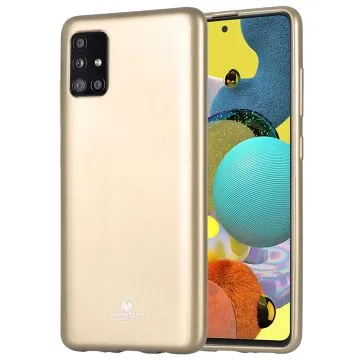 Skal  Samsung Galaxy A51 Silikonskal Guld