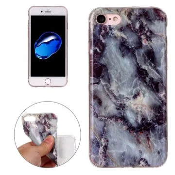 Skal iPhone SE2022 / iPhone SE2020 / iPhone 8 / iPhone 7 / iPhone 6S / iPhone 6 - TPU Marmor Brun