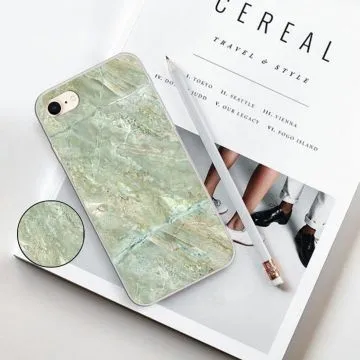 Skal iPhone SE2022 / iPhone SE2020 / iPhone 8 / iPhone 7 / iPhone 6S / iPhone 6 - TPU Marmorlack Grön