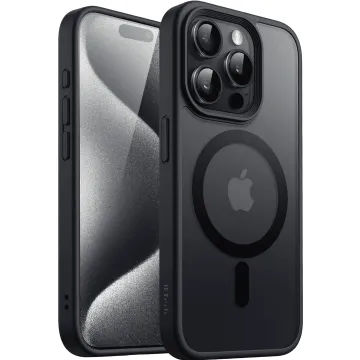Skal magsafe för iPhone 15 Pro Svart