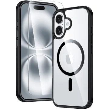 Skal magsafe för iPhone 16 Plus Svart