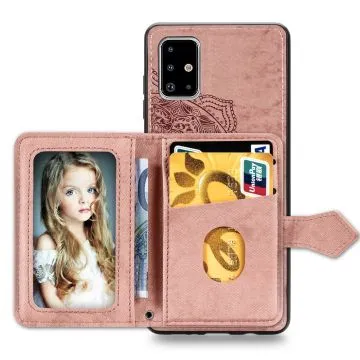 Skal - Samsung Galaxy A51 Kortplats Mandala Rosa