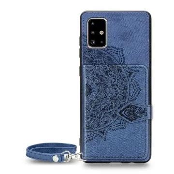 Skal - Samsung Galaxy A51 Kortplats Mandala Blå