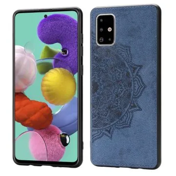Skal  Samsung Galaxy A51 Mandala Silikontyg Blå