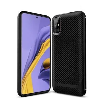 Skal  Samsung Galaxy A51 Svart Enkay Kolfiberstruk