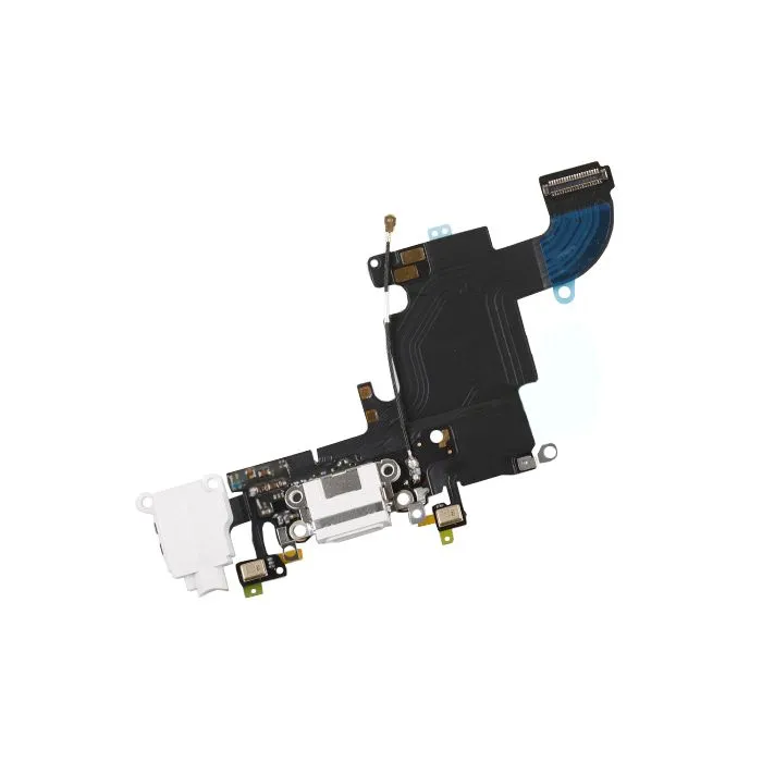 Flexkabel laddkontakt med hörlurut. Iphone 6S Vit