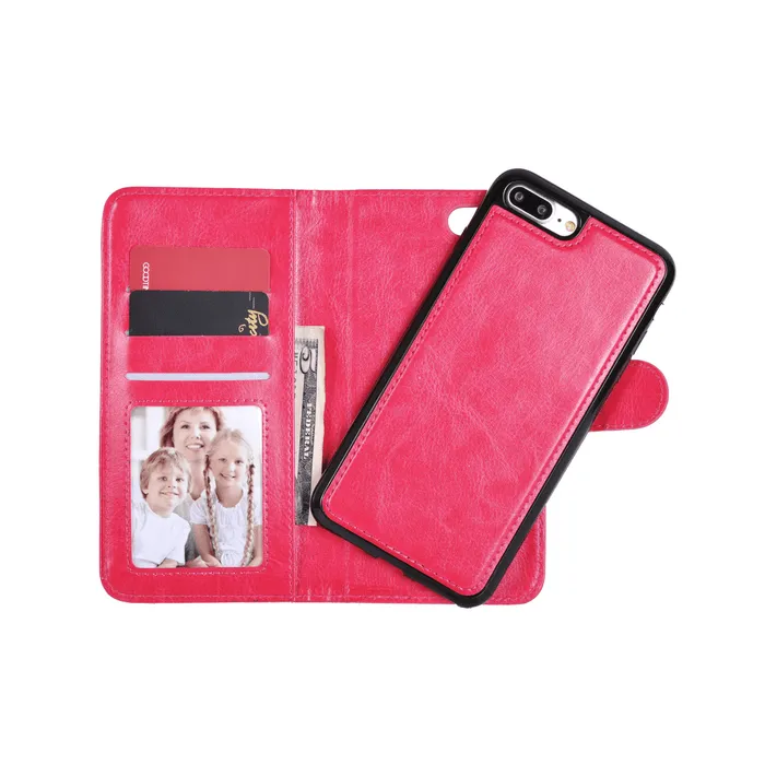 nboksfodral magnet iphone 7 Plus / 8 Plus Rosa
