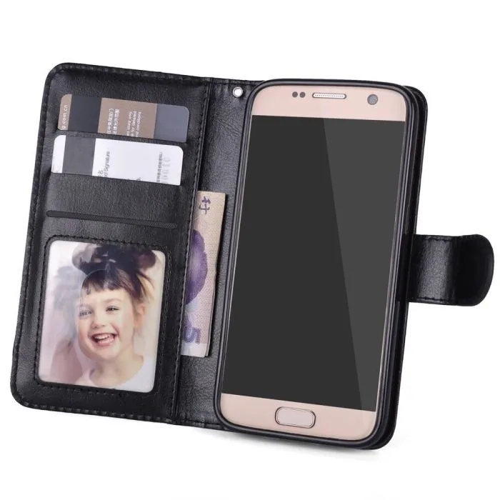 Plånboksfodral till Samsung S7 Edge Svart