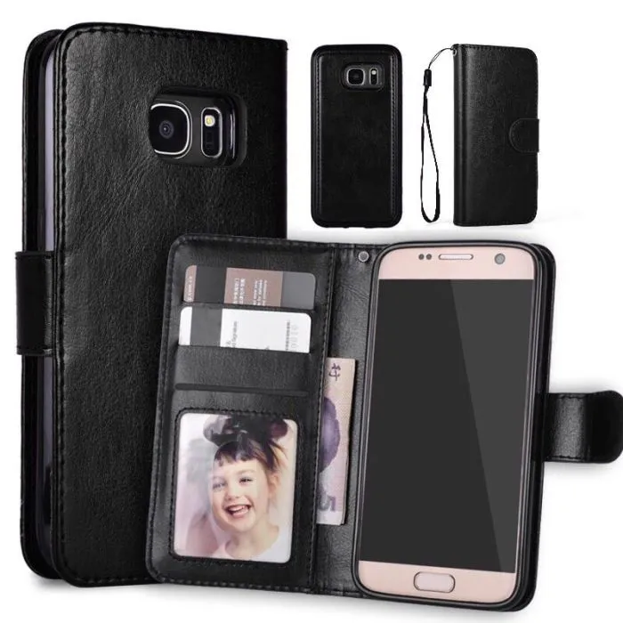 Plånboksfodral till Samsung S7 Svart